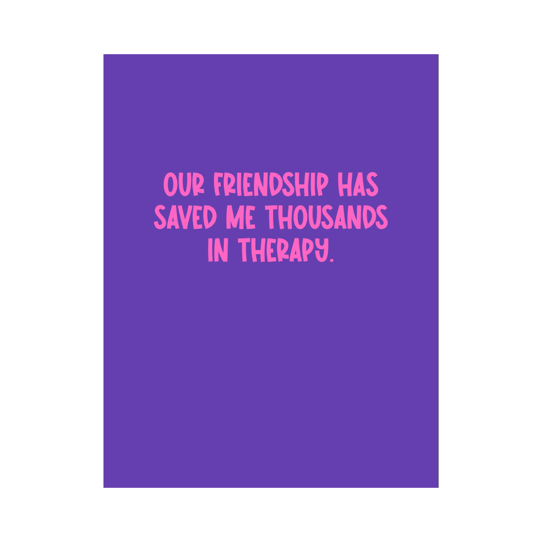 Thousands In Therapy Card