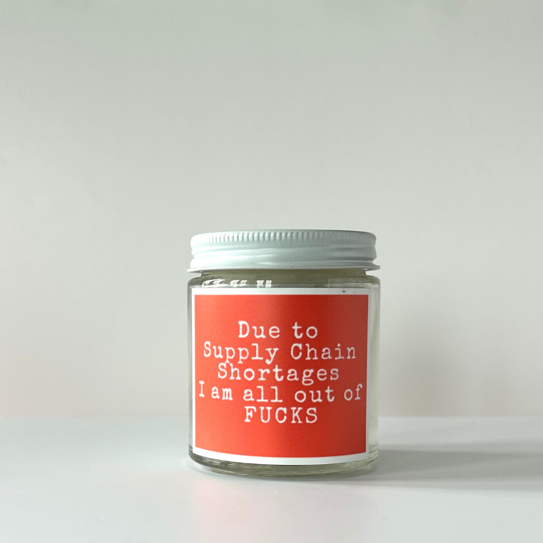 Due to supply chain issues... Candle