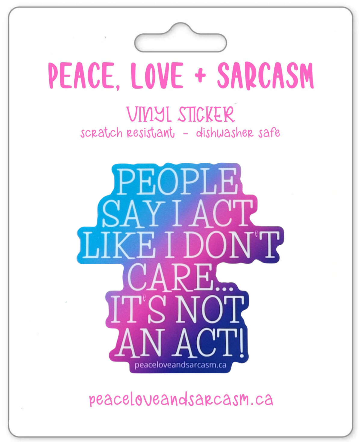It's Not An Act Sticker