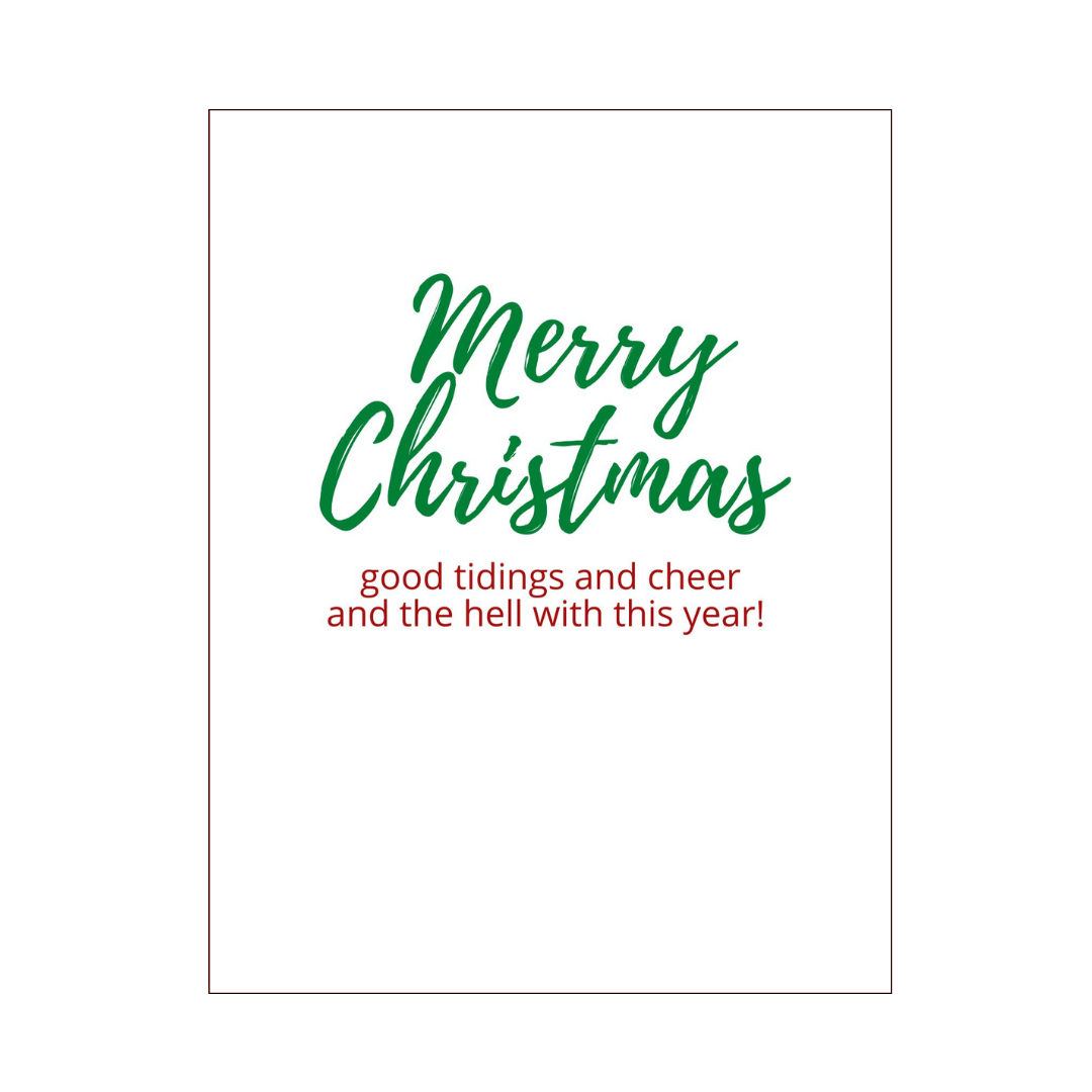 The Hell With This Year Christmas Card