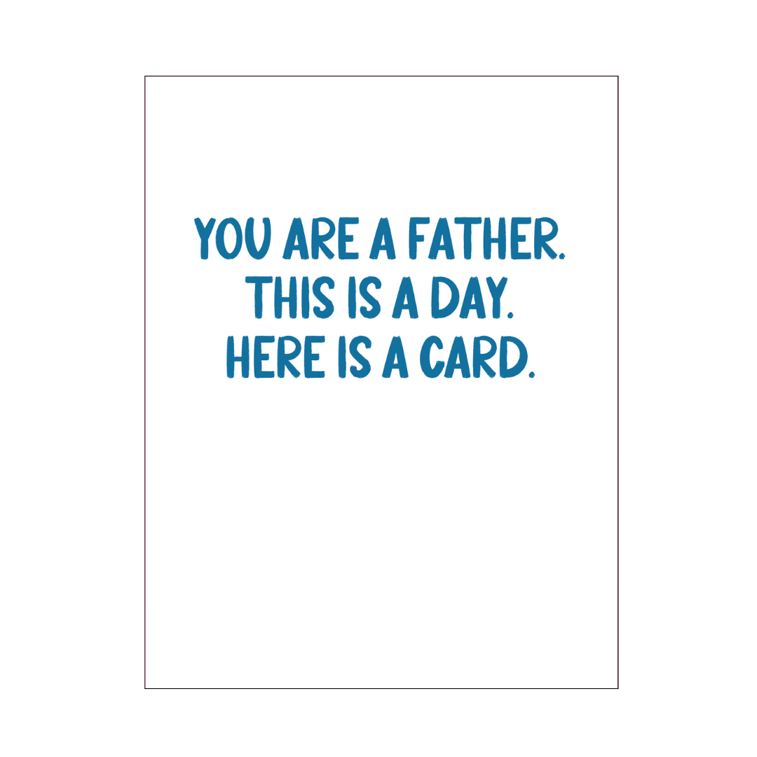 You Are A Father Card