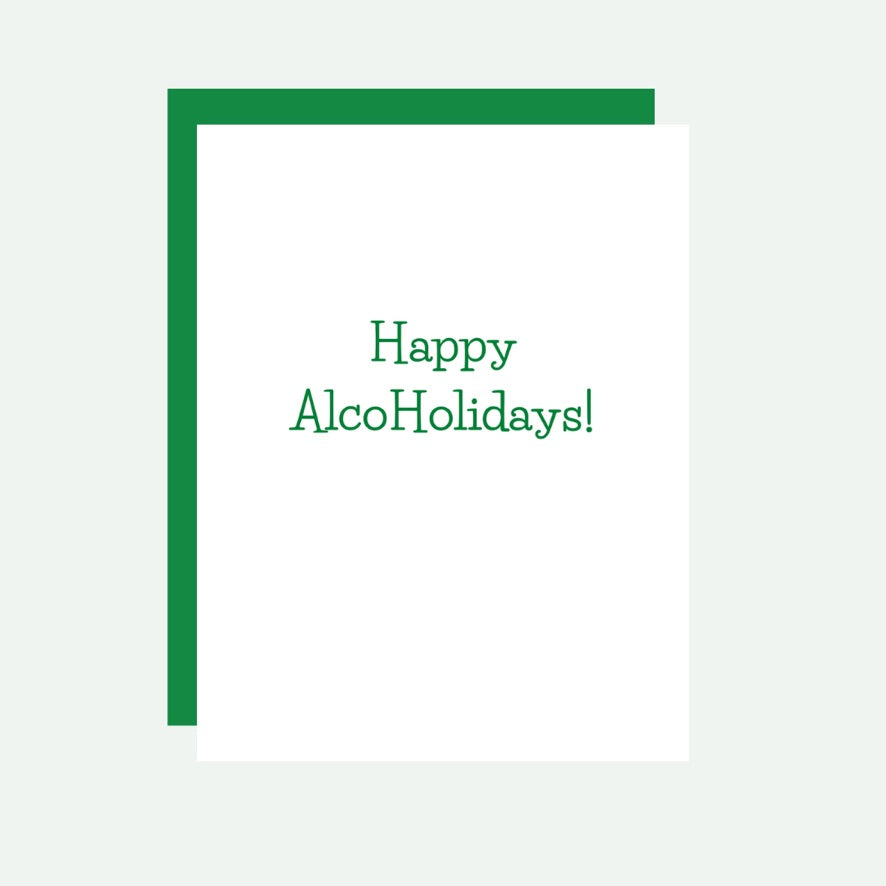 Happy Alcholidays Christmas Card