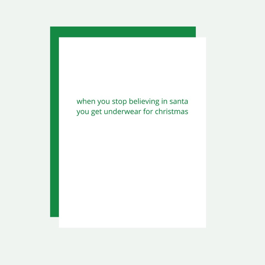 When you stop believing Christmas Card