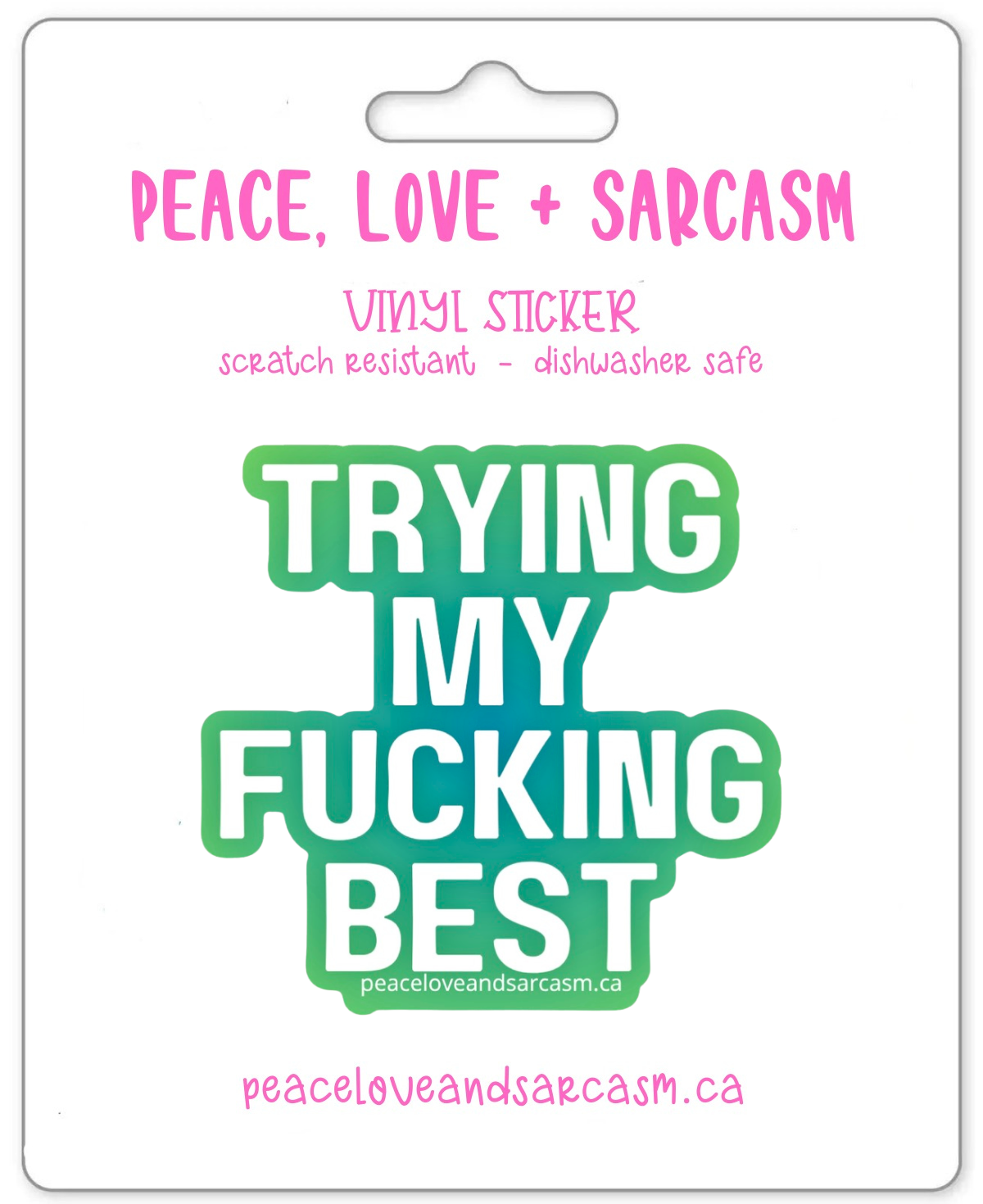 Trying My Fucking Best Sticker