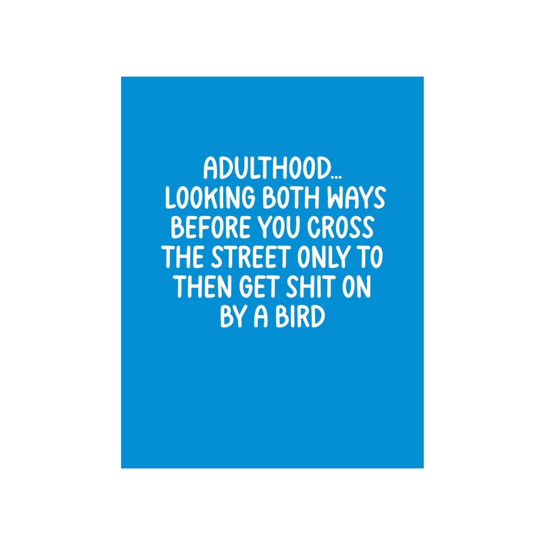 Adulthood Birthday Card