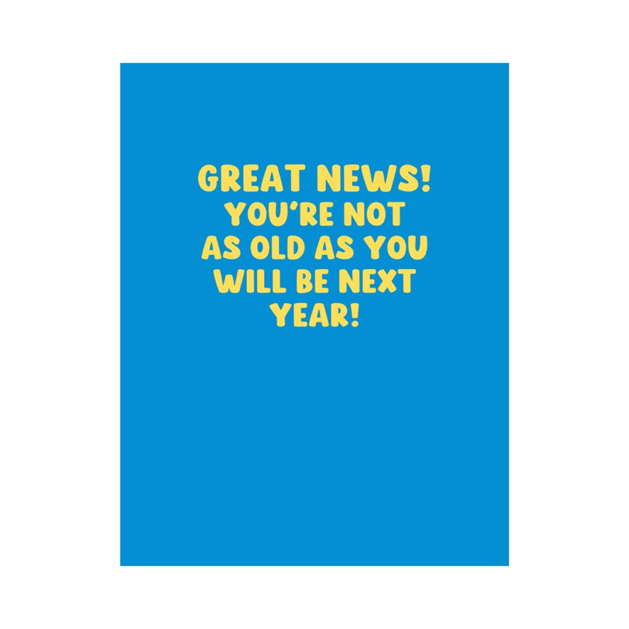 Greet News Birthday Card