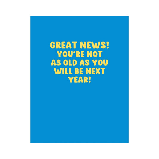 Greet News Birthday Card