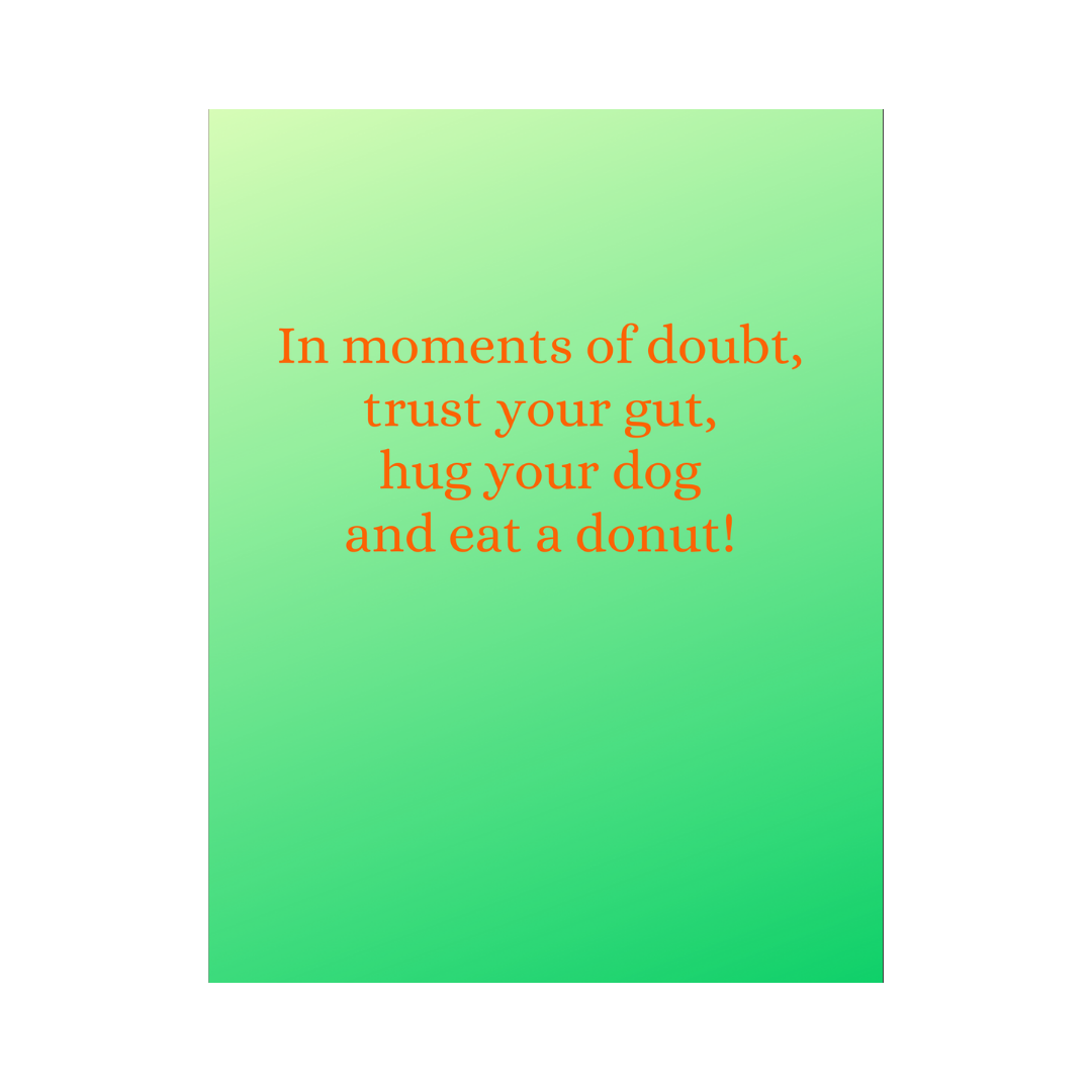 Eat A Donut Card
