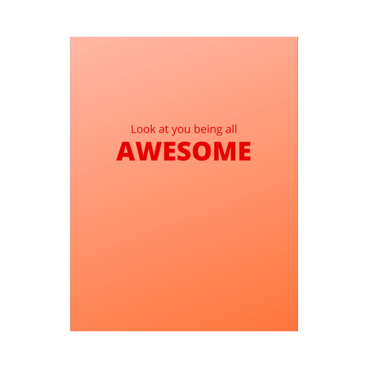 Being Awesome Card
