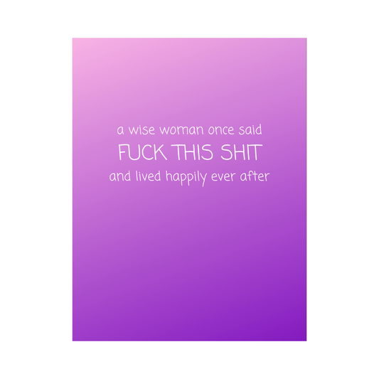 A Wise Woman Card