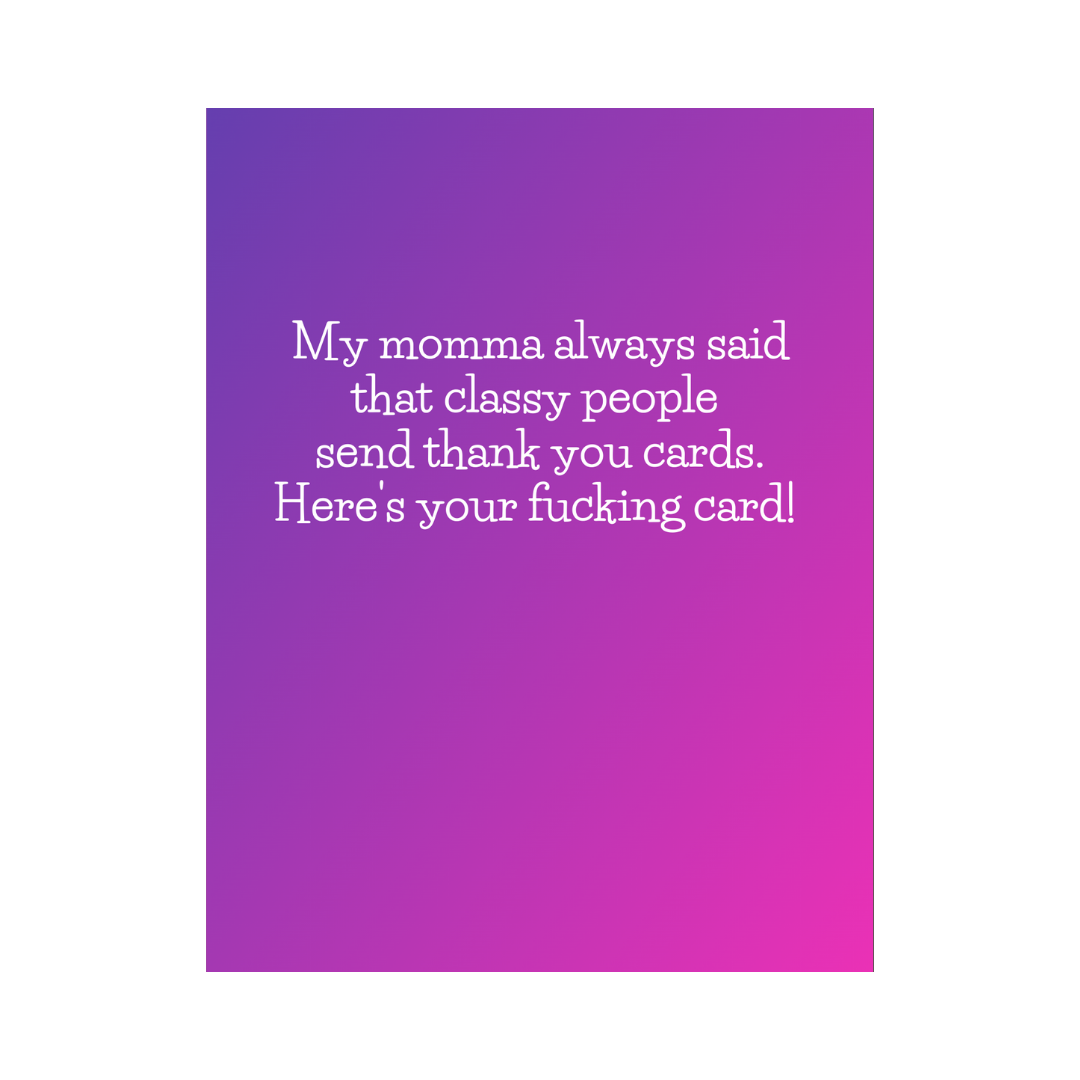 Here's Your Fucking Card