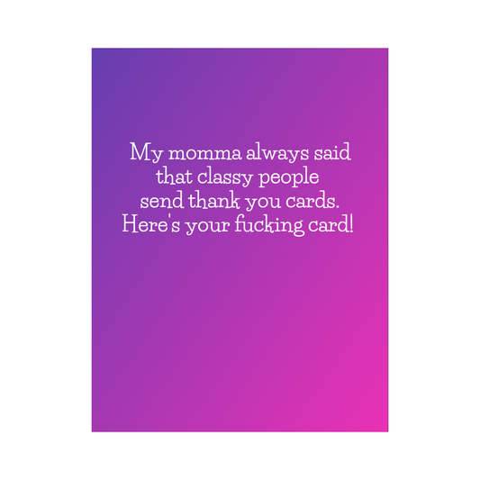 Here's Your Fucking Card