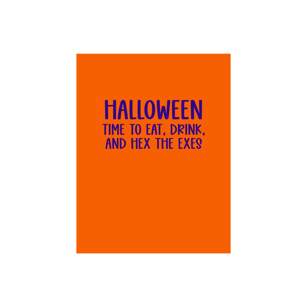Hex The Exes Halloween Card