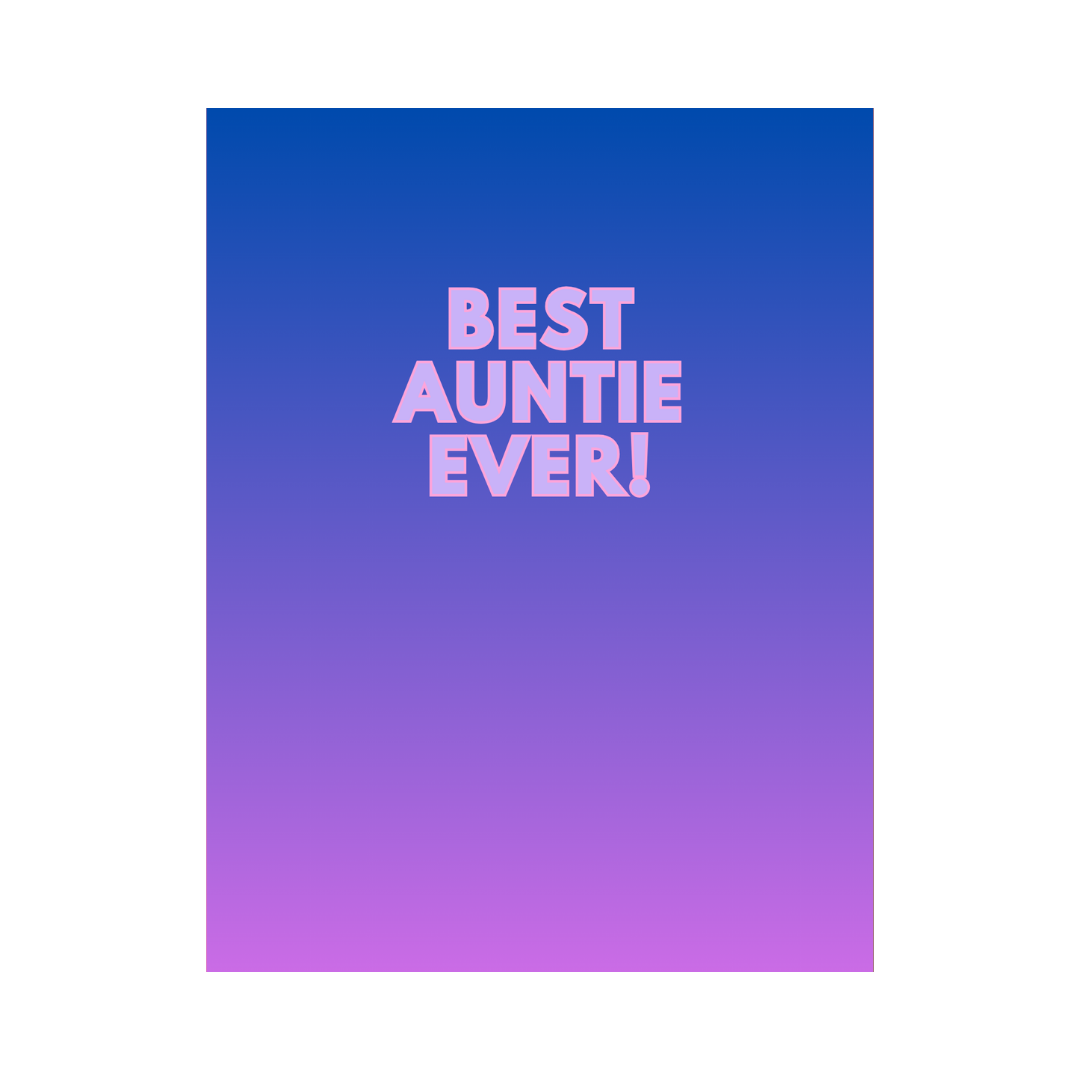 Best Auntie Ever Card