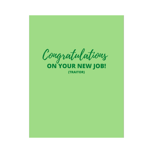 Congrats New Job Card