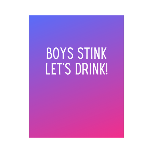 Boys Stink Card