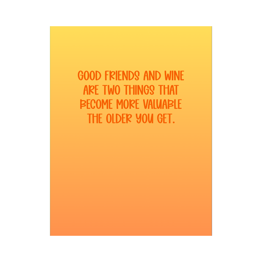 Good Friends & Wine Card
