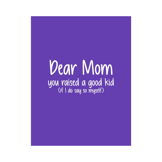 Dear Mom Mother's Day Card