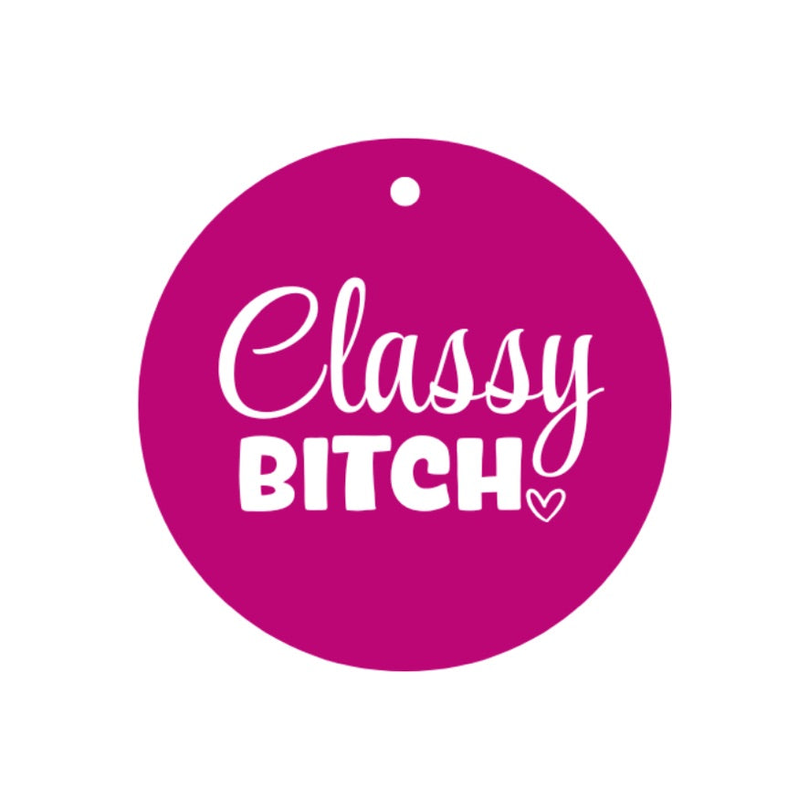 Classy Bitch Pup Charm