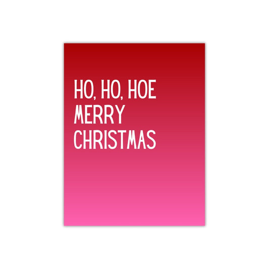 Ho Ho Hoe Merry Christmas Card