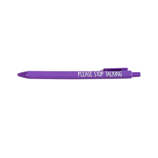 Please Stop Talking Jotter Pens