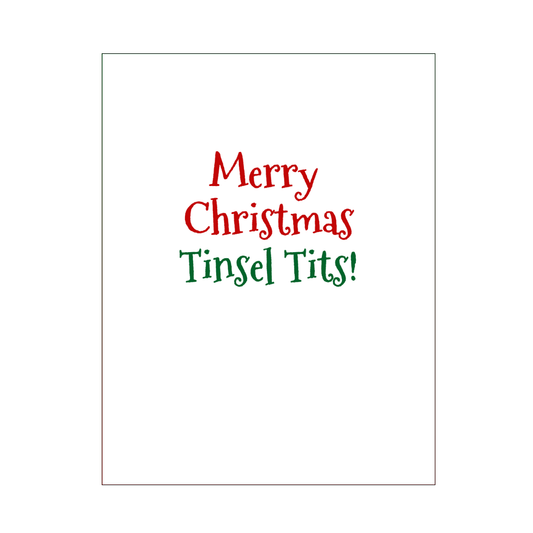 Merry Christmas Tinsel Tits Card