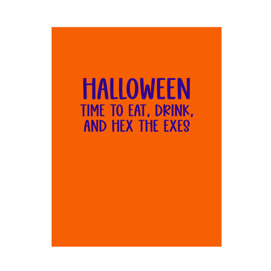 Hex The Exes Halloween Card