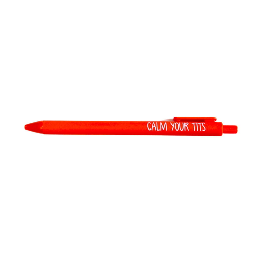 Calm Your Tits Jotter Pens