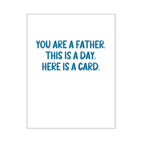 You Are A Father Card