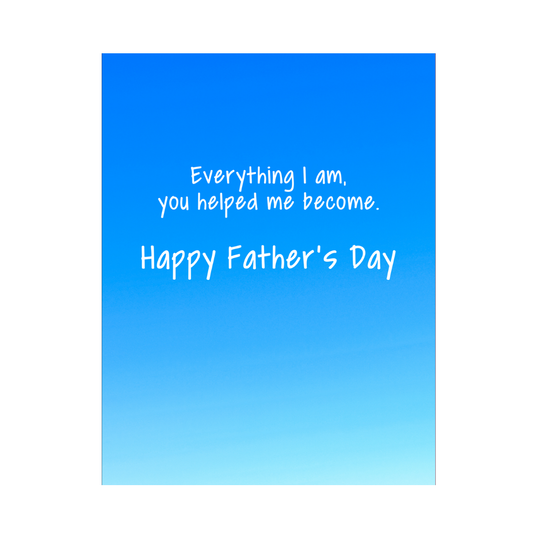 Dad Helped Me Father's Day Card