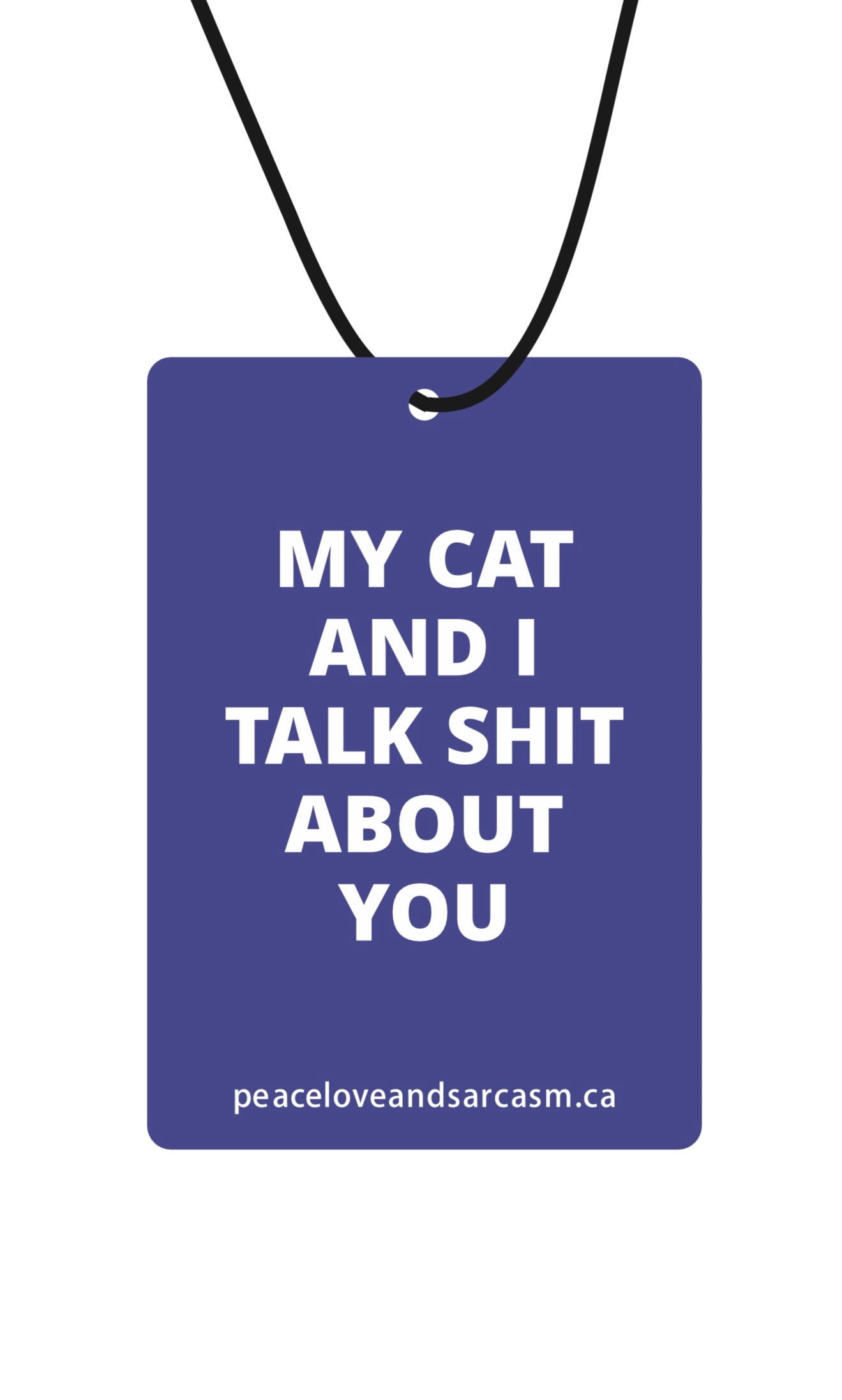 My Cat And I Talk Shit About You Car Air Freshener