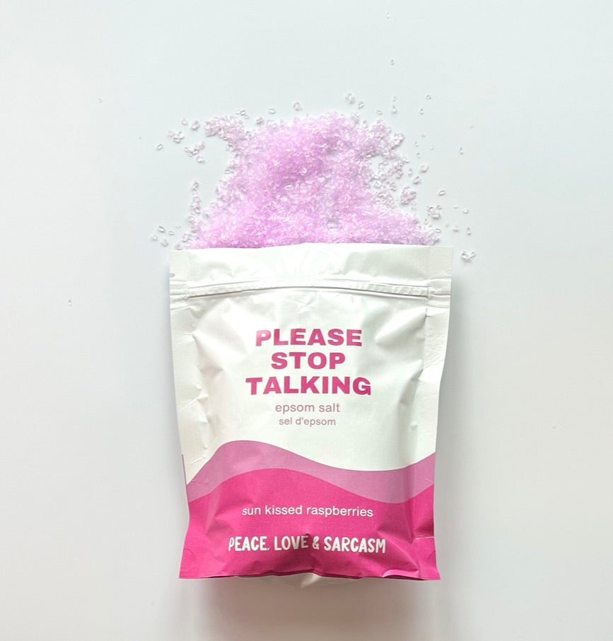 Please Stop Talking Epsom Salts